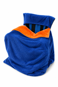 Navy Faux Fur with Orange Faux Fur