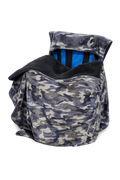 Camo Faux Fur with Black Sherpa