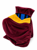Maroon Faux Fur with Yellow Faux Fur