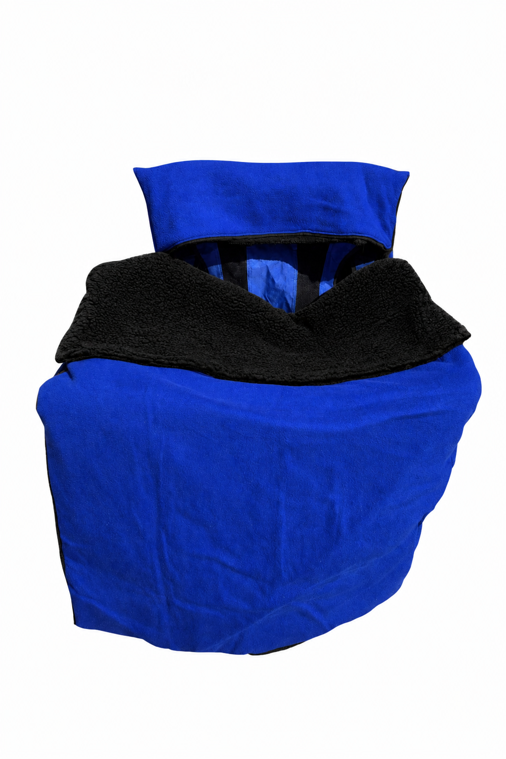Blue Polar Fleece with Black Sherpa