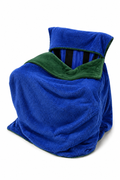 Green Faux Fur with Blue Faux Fur