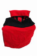 Red Polar Fleece with Black Sherpa
