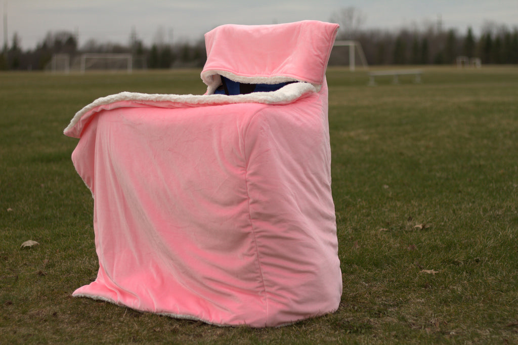 Pink Faux Fur with White Sherpa