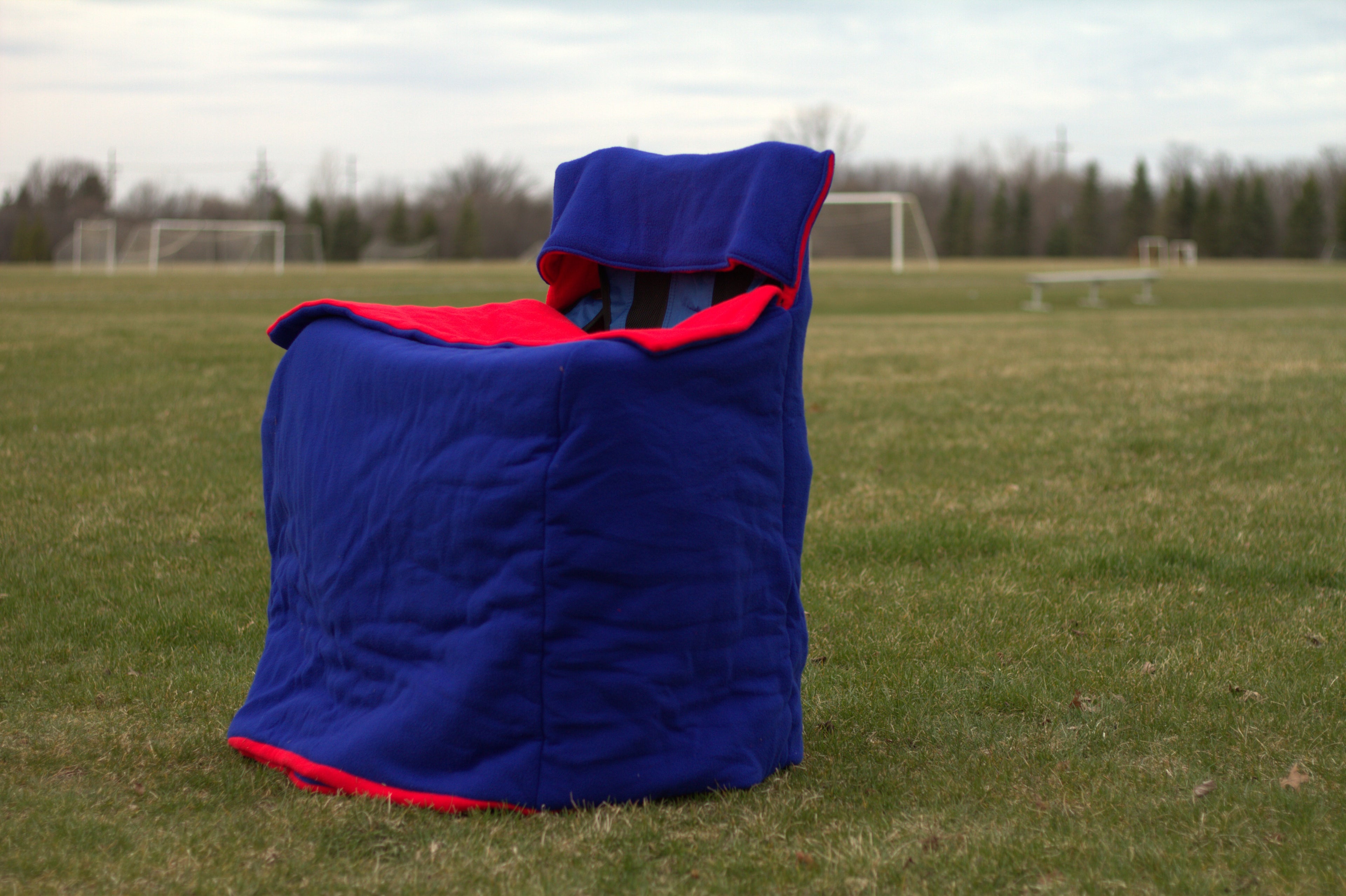 Red and Blue Polar Fleece