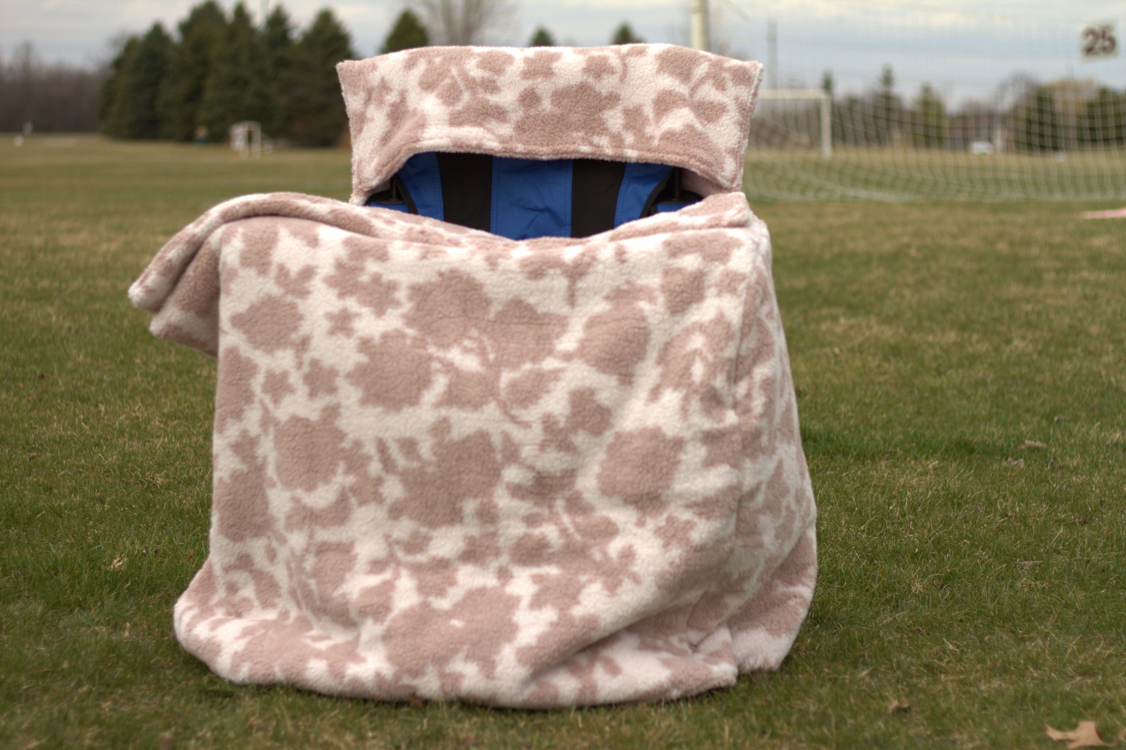 Leaf Print Sherpa with Leaf Print Sherpa