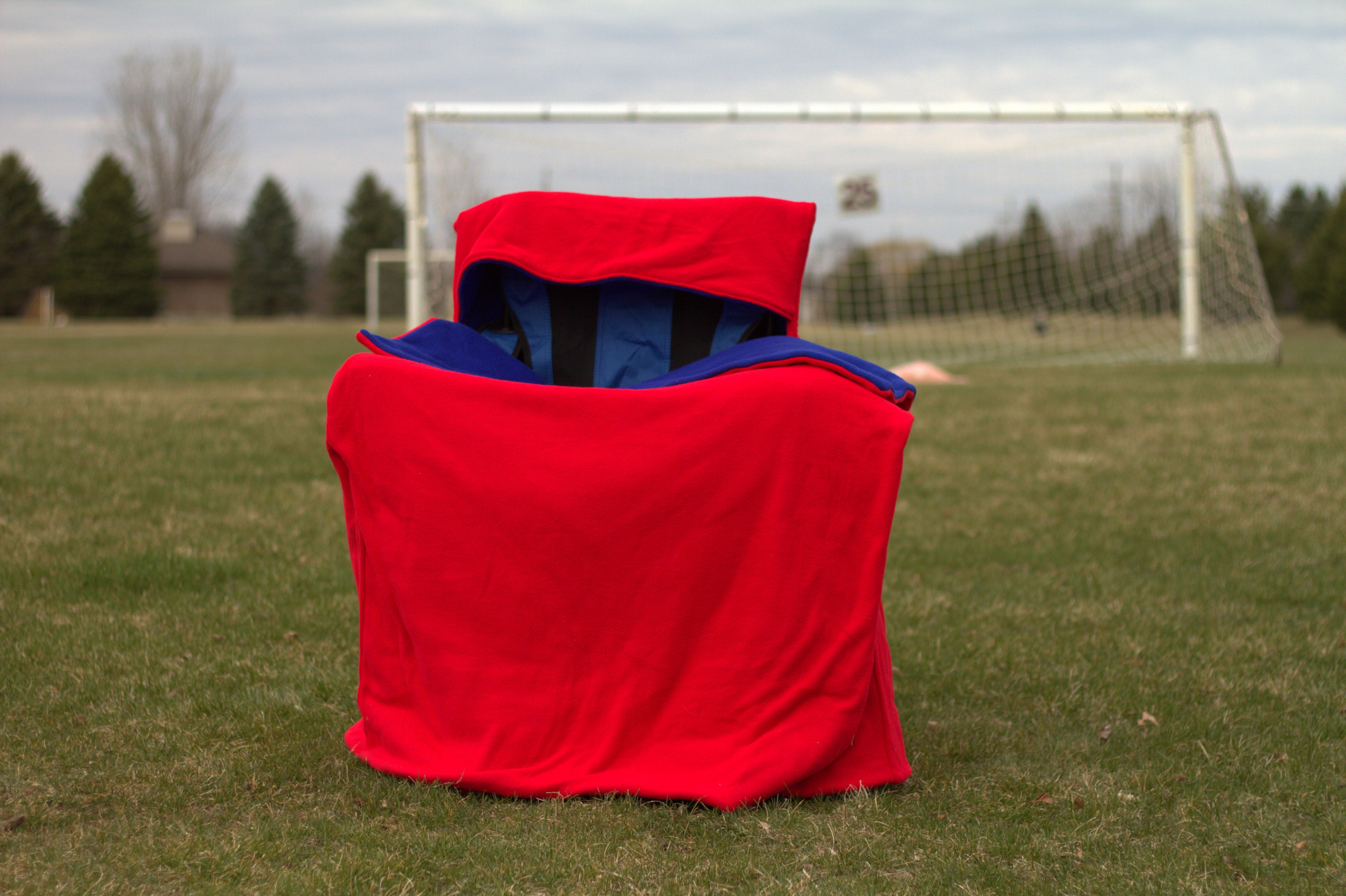 Red and Blue Polar Fleece