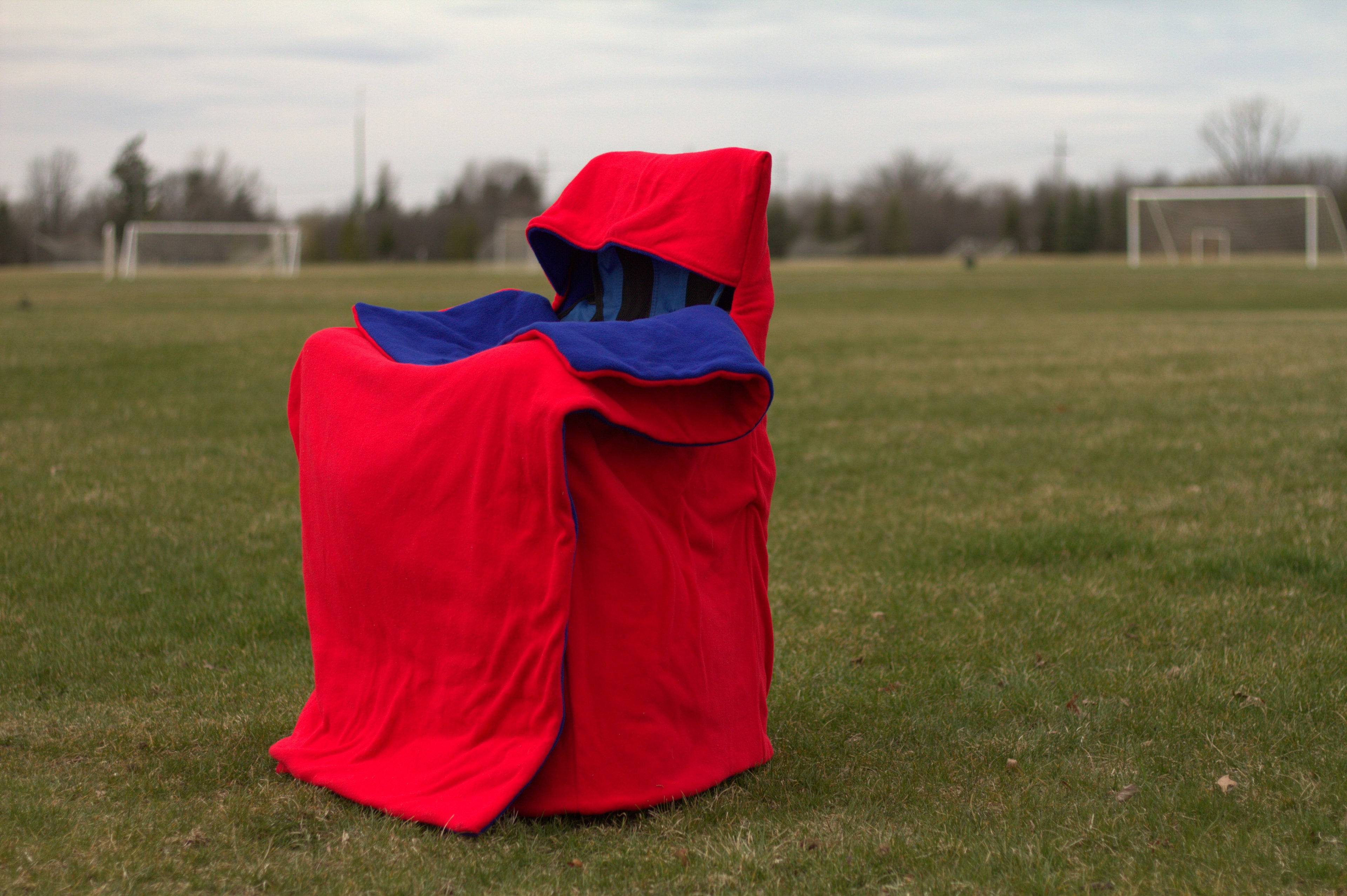 Red and Blue Polar Fleece
